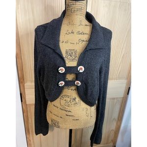 Anthropologie Charlie & Robin Sweater Gray Sz XL